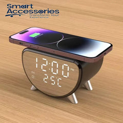 Wireless Charger Clock Led Digital Alarm