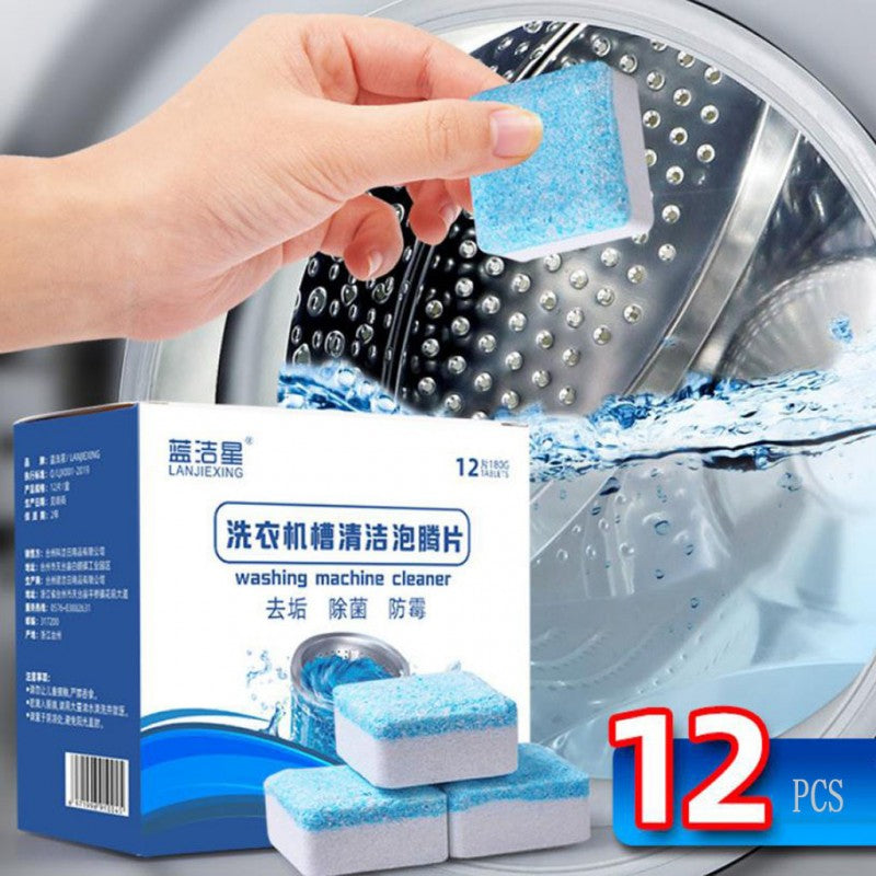 *12pcs Washing Machine Cleaner Washing Machine Cleaning Tablets