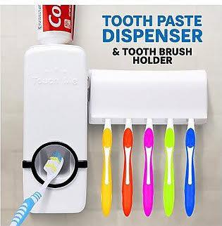 Tooth paste Dispenser & Tooth Brush Holder