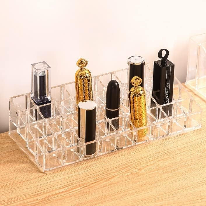 Large-capacity lipstick storage box, transparent lipstick desktop storage box